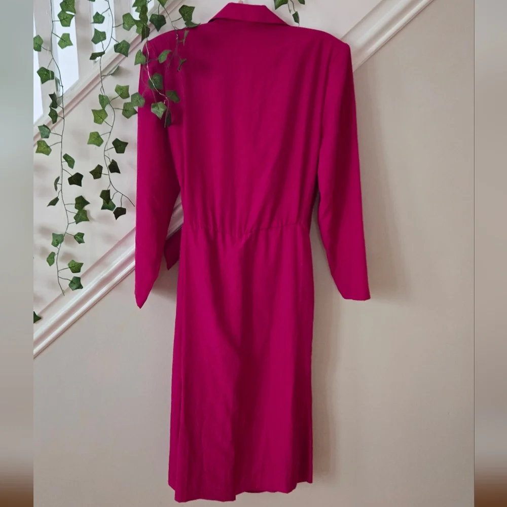 🐙VTG 80s Magenta Kulots/Dress - Picture 5 of 9